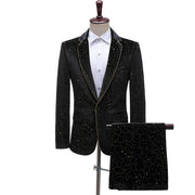 Royal Blue Velvet One-Button Peak Lapel Tuxedo – Wedding & Dinner Party Suit