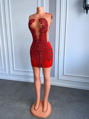 Red Diamond Birthday Party Gown