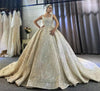 Luxury Wedding Dresses Organza Ball Gown Square Collar