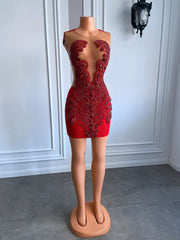 Red Diamond Birthday Party Gown