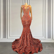 Glimmering Nights: 2024 Sequin Mermaid Prom Elegance