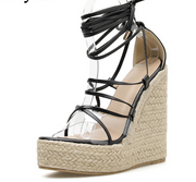 Eilyken Fashion Summer Wedges Women Sandals Open Toe Ankle Strap Ladies Platform Wedges Sandals High heels Shoes size 35-42