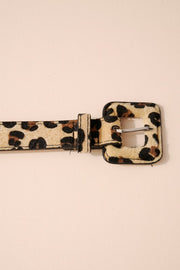 Square Buckle PU Leather Belt