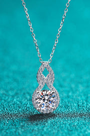 1 Carat Moissanite Pendant silver Necklace