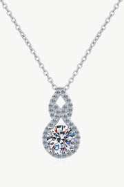 1 Carat Moissanite Pendant silver Necklace