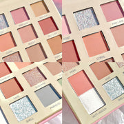 20 Colors Shiny Eyeshadow Palette Matte Rose Color Earth Eye Shadow Polarized Glitter Long Lasting Eye Makeup Cosmetic 
