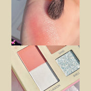   20 Colors Shiny Eyeshadow Palette Matte Rose Color Earth Eye Shadow Polarized Glitter Long Lasting Eye Makeup Cosmetic