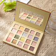   20 Colors Shiny Eyeshadow Palette Matte Rose Color Earth Eye Shadow 