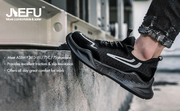 JIEFU Men Work shoes; Steel Toe Shoes; men sneaker; Lightweight Breathable Mesh Slip Resistant Work Shoes Comfortable Indestructible Construction Shoes