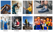 JIEFU Men Work shoes; Steel Toe Shoes; men sneaker; Lightweight Breathable Mesh Slip Resistant Work Shoes Comfortable Indestructible Construction Shoes