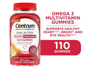 Centrum Multigummies Adult Gummy Vitamins, Multivitamin Supplements, Assorted Fruit, 110 Ct