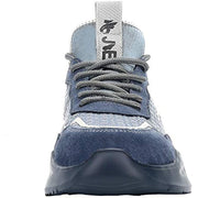 JIEFU Men Work shoes; Steel Toe Shoes; men sneaker; Lightweight Breathable Mesh Slip Resistant Work Shoes Comfortable Indestructible Construction Shoes